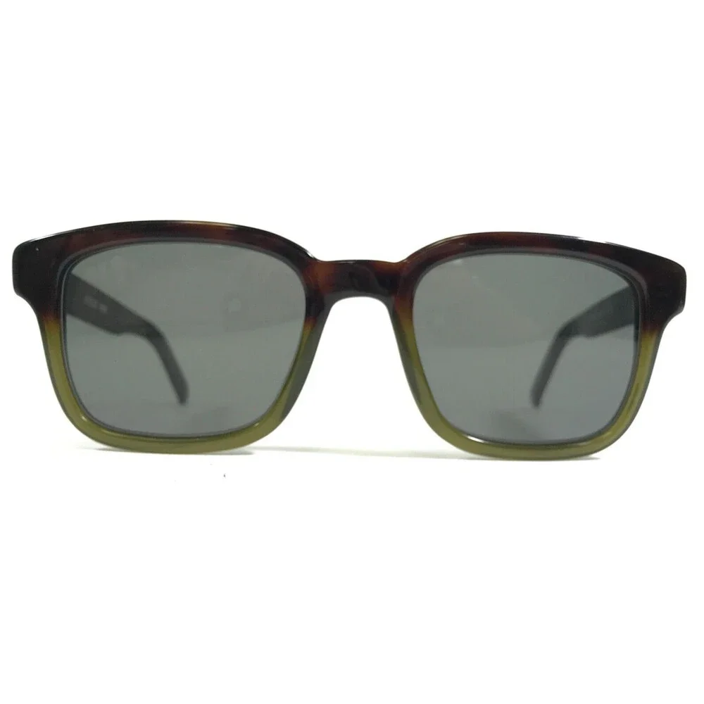Robert Marc Sunglasses 699-260 Green Tortoise Square Frames with Gray Lenses
